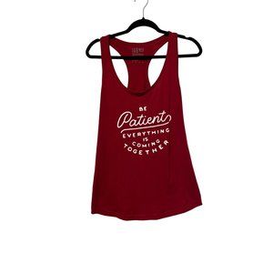 IABMFG red scoopneck racer back tank top woman’s size 2 XL 1351